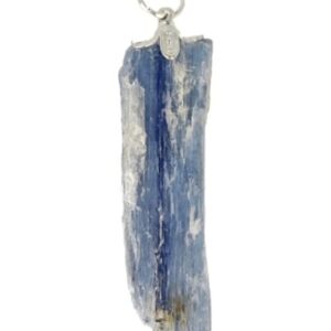 Kyaniet ruw edelsteen hanger