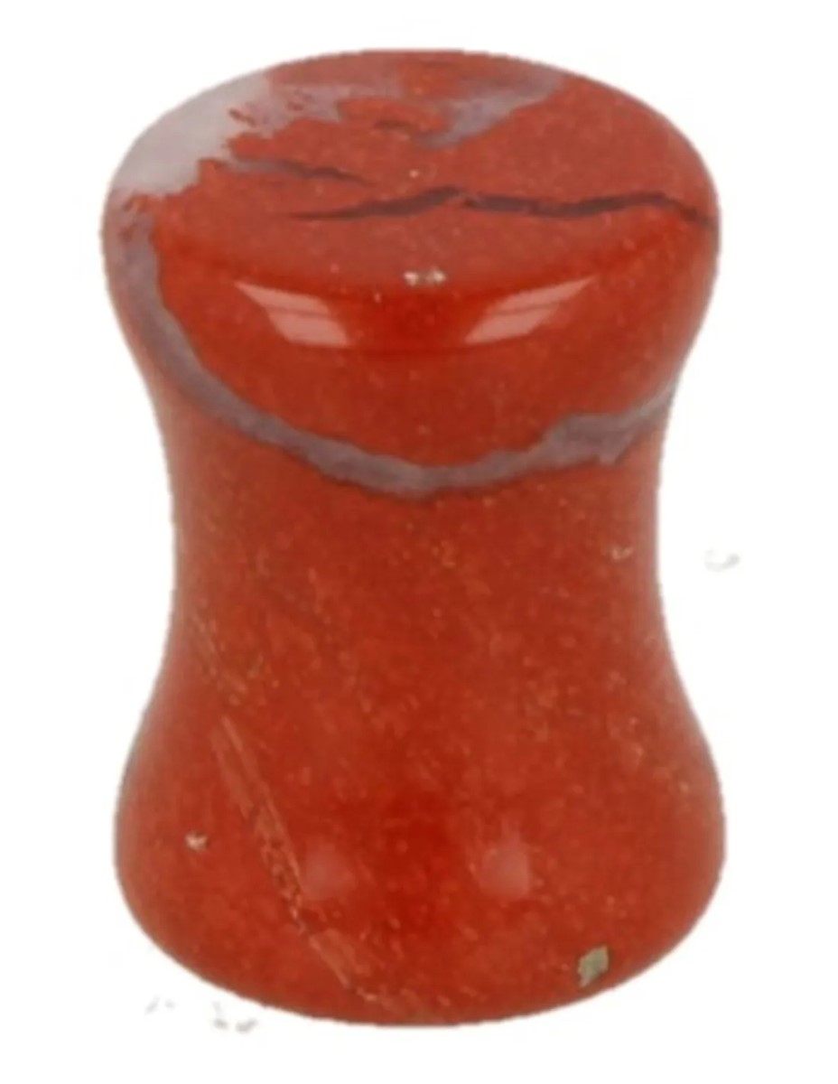 Plug oorpiercing 8 mm Jaspis rood