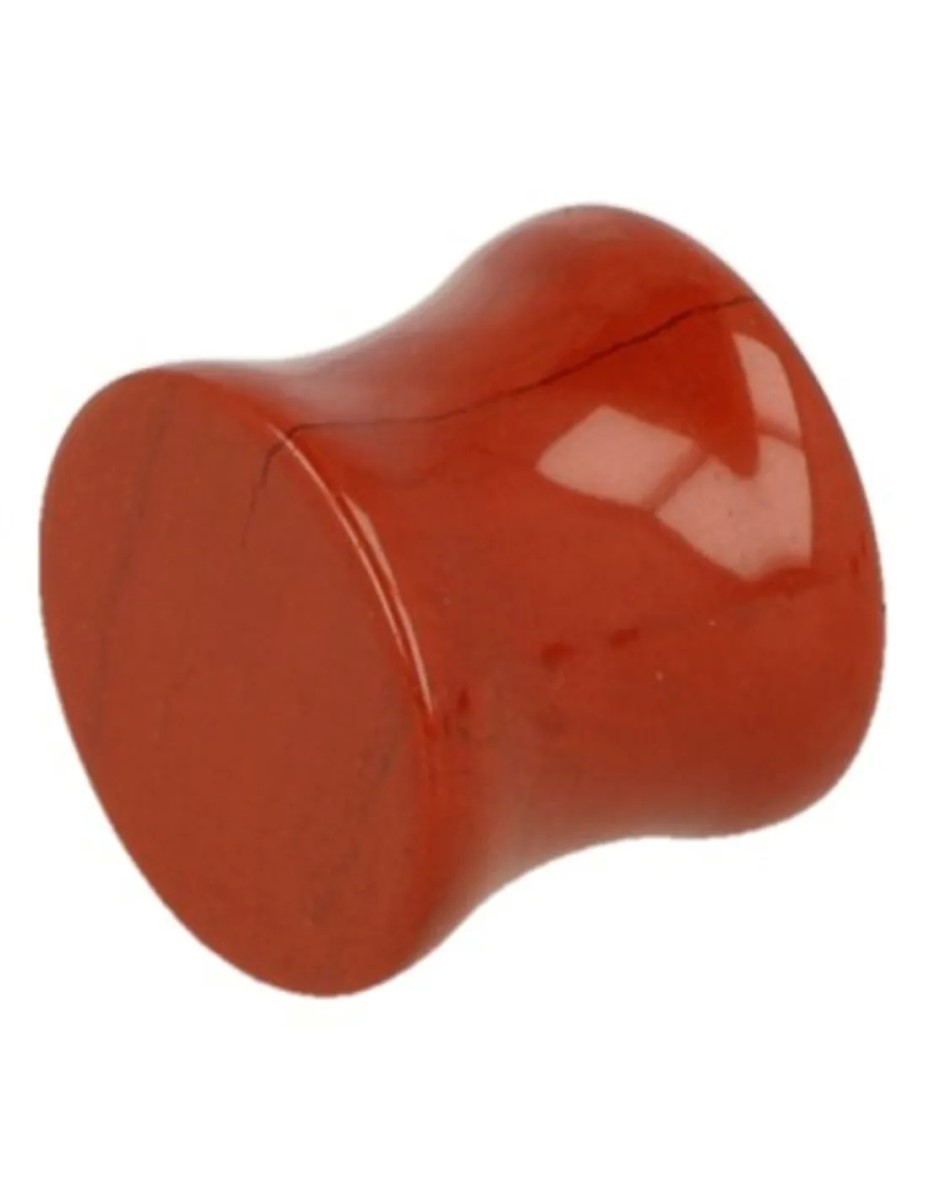 Plug oorpiercing 12 mm Jaspis rood - Afbeelding 5