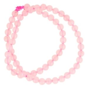 Roze kwarts kralen streng 6 mm