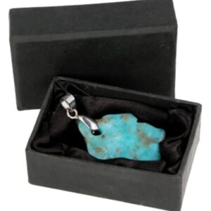 Turkoois edelsteen hanger free-form klein