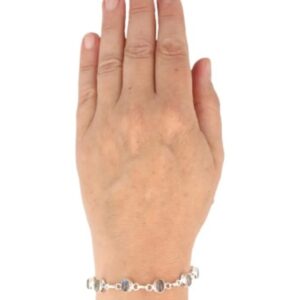 Labradoriet armband zilver ovaal