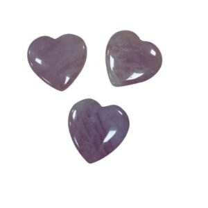 Roze kwarts hart 30 mm edelsteen