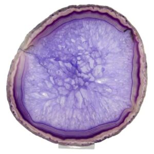 Agaatschijf paars middel 10-15 cm (gekleurd)
