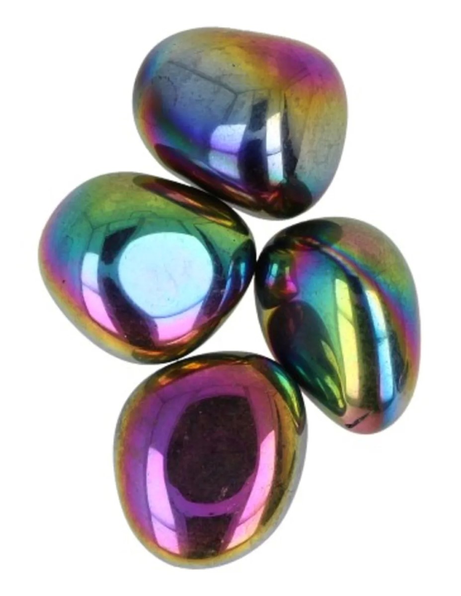 Titanium Aura trommelsteen (mt3) 2-3 cm (gecoat) - Afbeelding 2