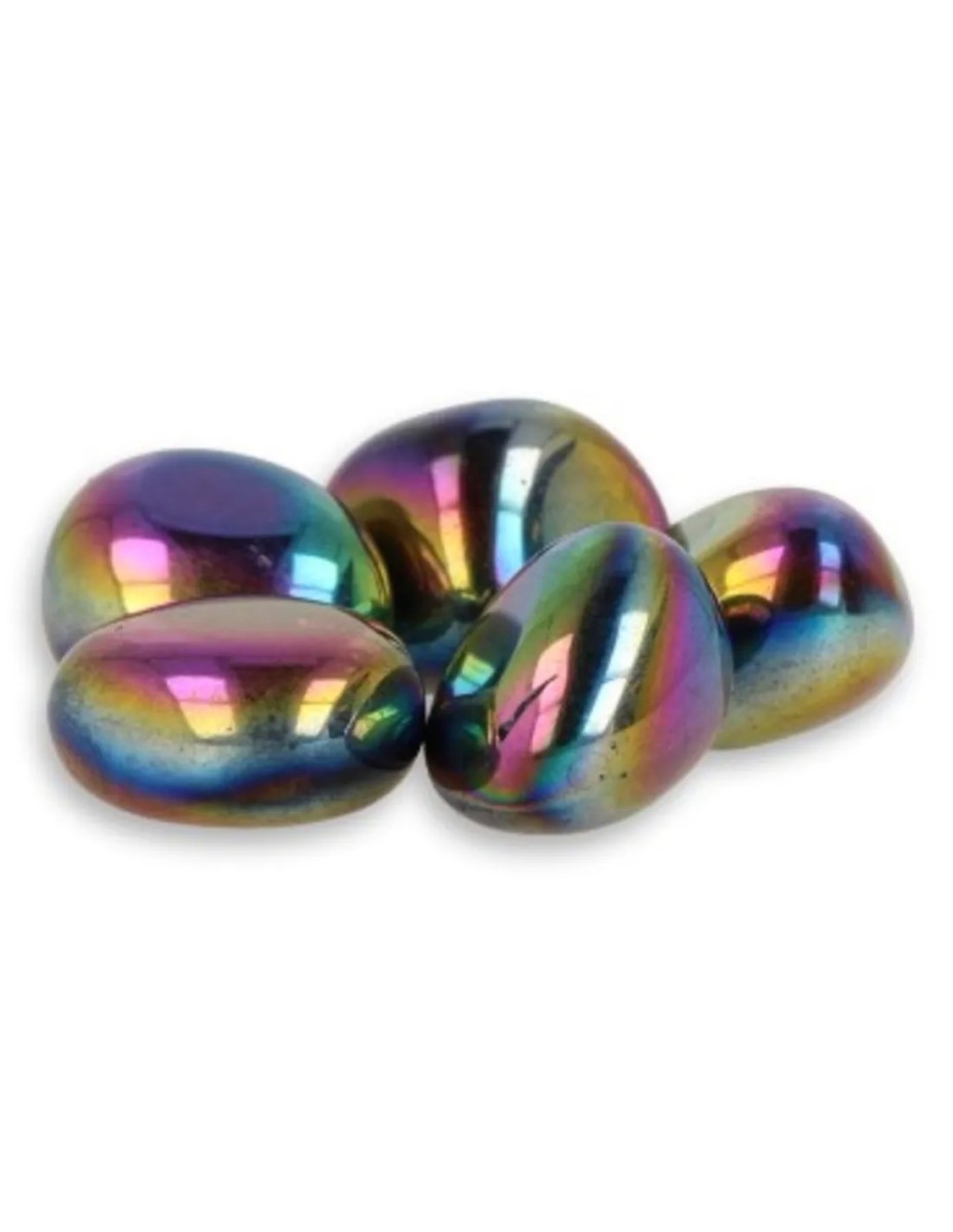 Titanium Aura trommelsteen (mt3) 2-3 cm (gecoat) - Afbeelding 3