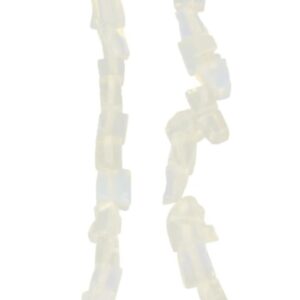 Opaliet kralen streng split / blokjes 80 cm (synth)