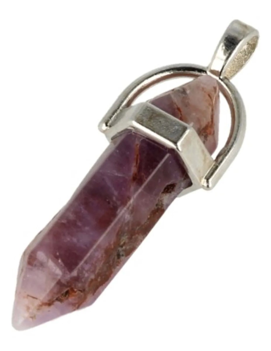 Amethist dubbeleinder hanger