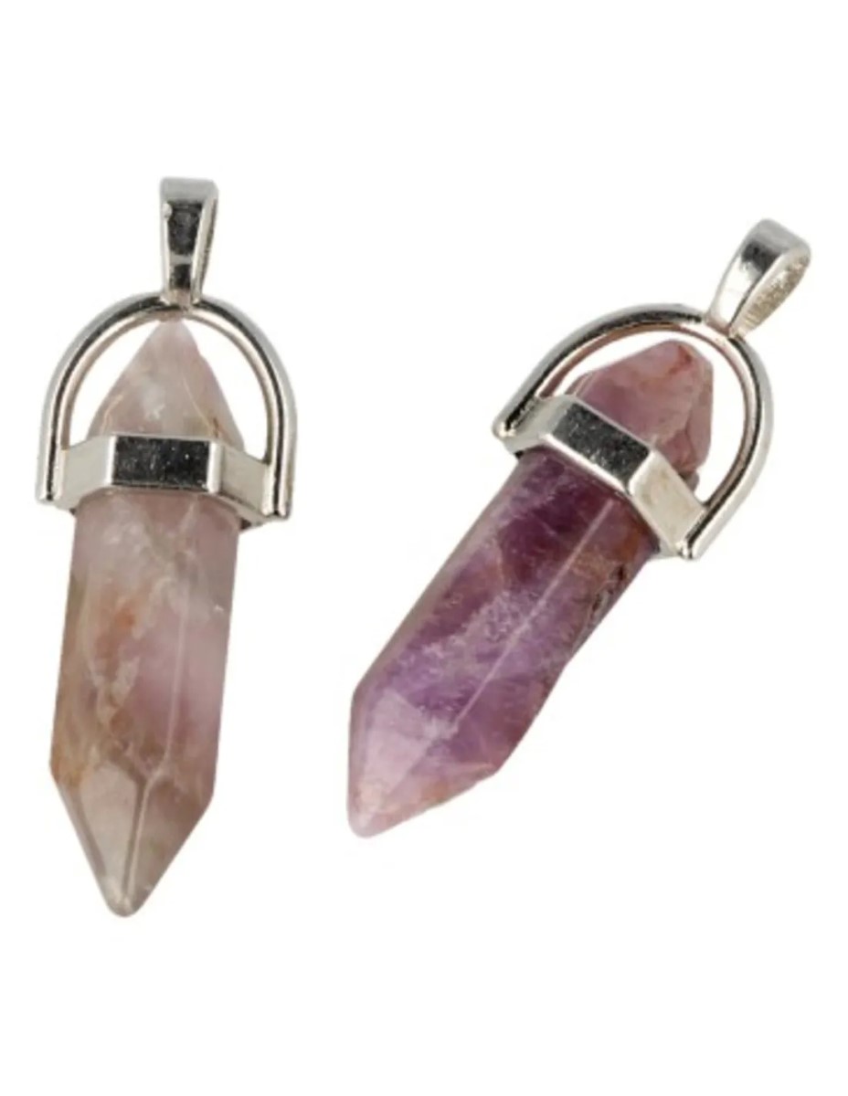 Amethist dubbeleinder hanger - Afbeelding 3
