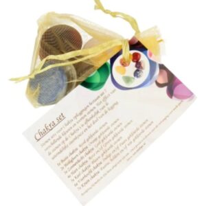 Chakra oplegstenen set rond in buidel