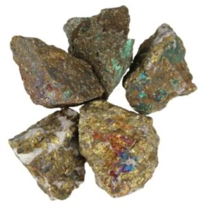 Chalcopyriet 500 gr. ruwe brokjes