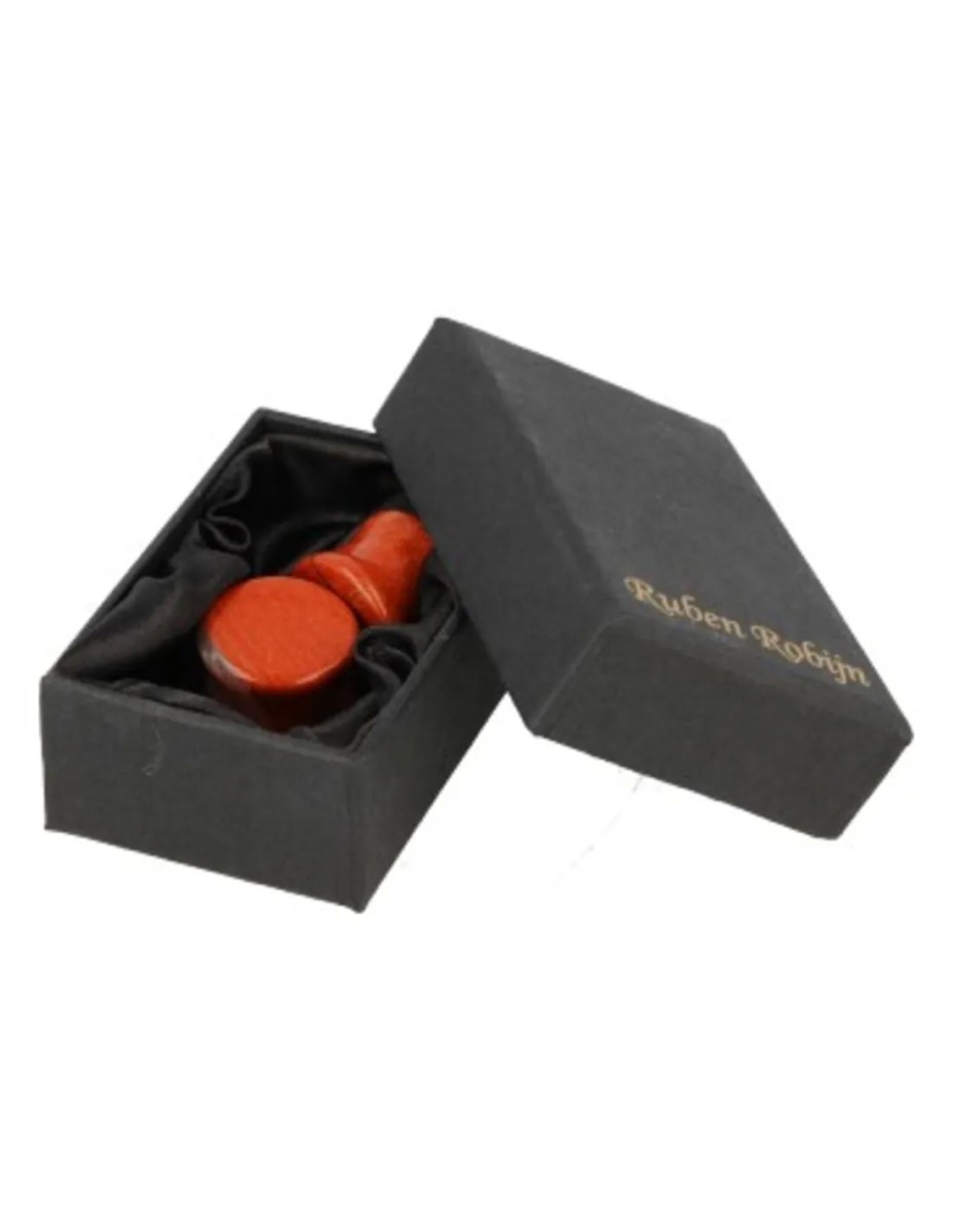 Plug oorpiercing per paar 16 mm Jaspis rood - Afbeelding 2