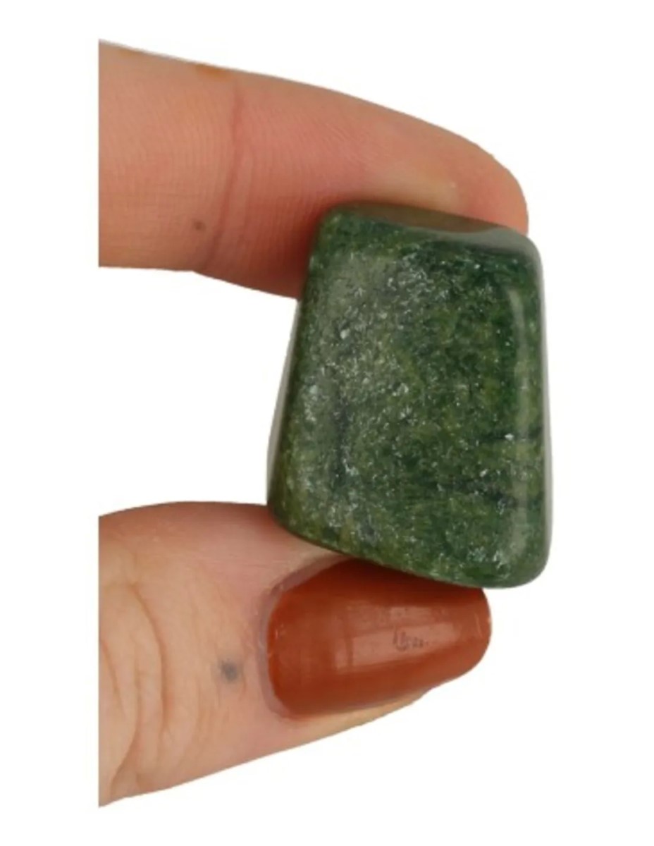 Verdiet 3 st. trommelstenen (Afr. Jade) - Afbeelding 2