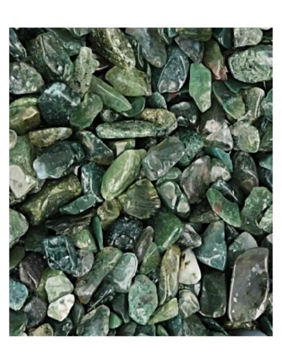 Agaat mos 100 gr. trommelstenen (mt1)
