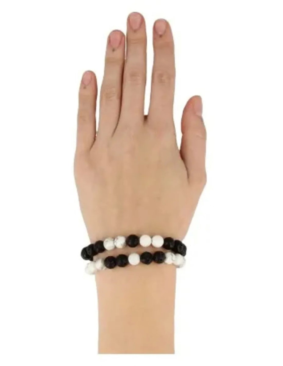 Shamballa armbanden set yin/yang in buidel - Afbeelding 3