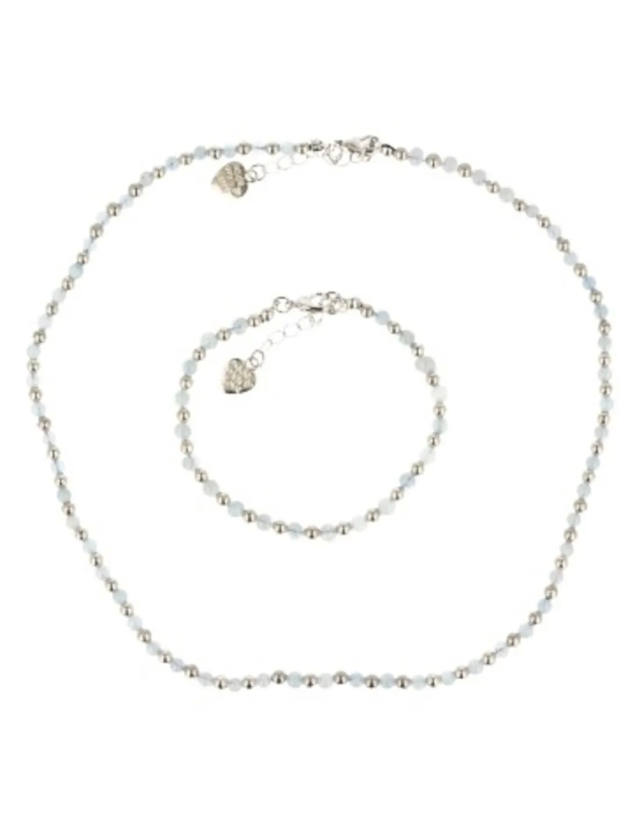 Aquamarijn Ibiza love armband - Afbeelding 3