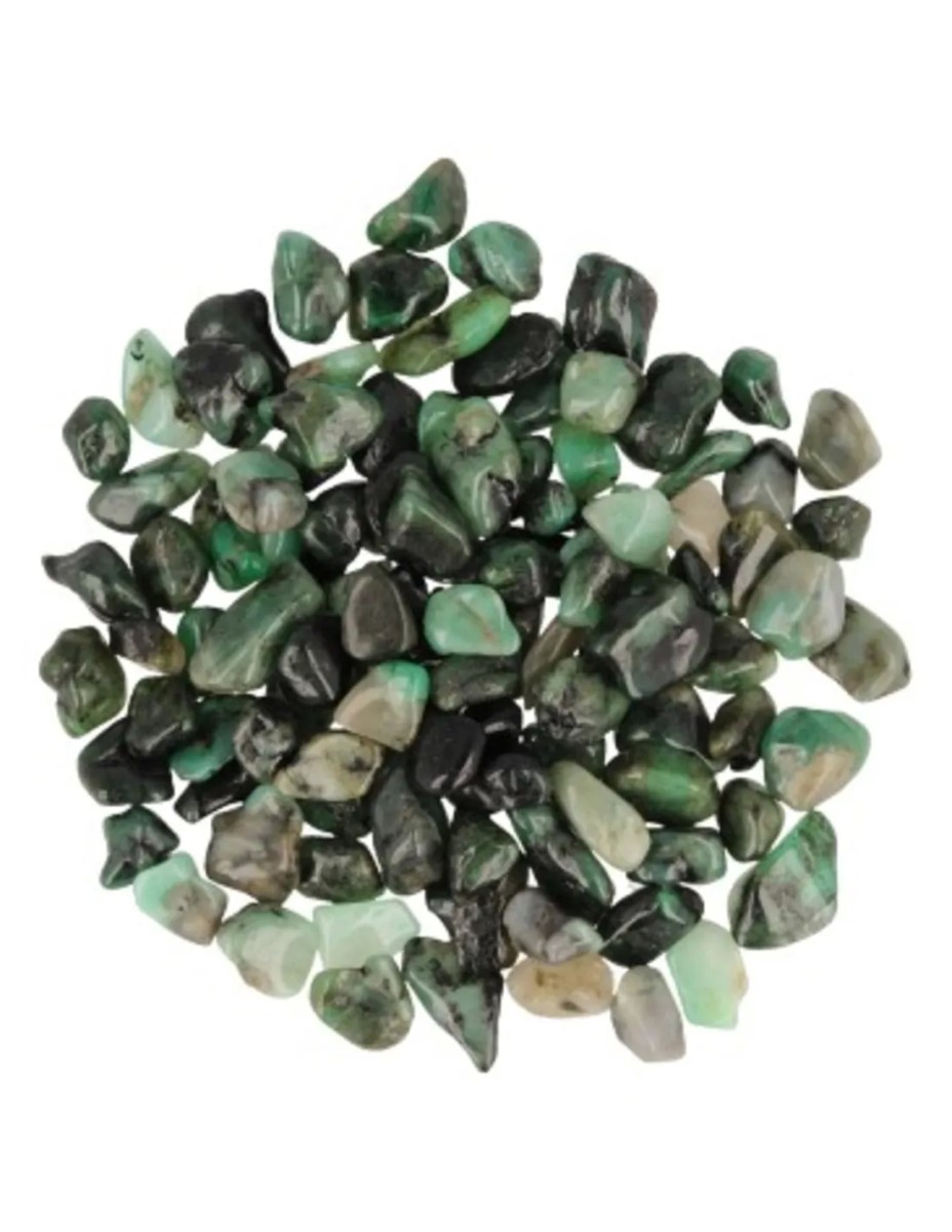 Smaragd 250 gr. trommelstenen (mt1)