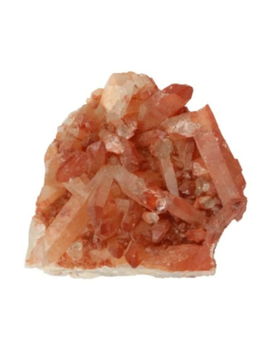 Bergkristal rood ruw 70-100 gram