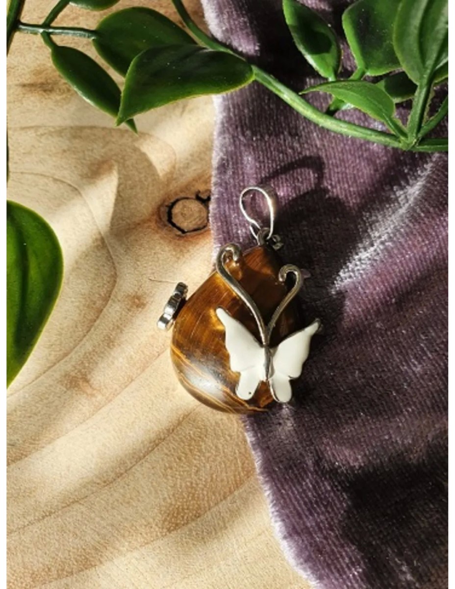 Tijgeroog vlinder druppel hanger - Afbeelding 2