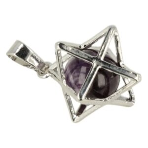 Amethist Merkabah kooihanger