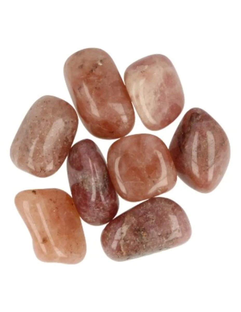 Aventurijn rood A 100 gr. trommelstenen (mt3)