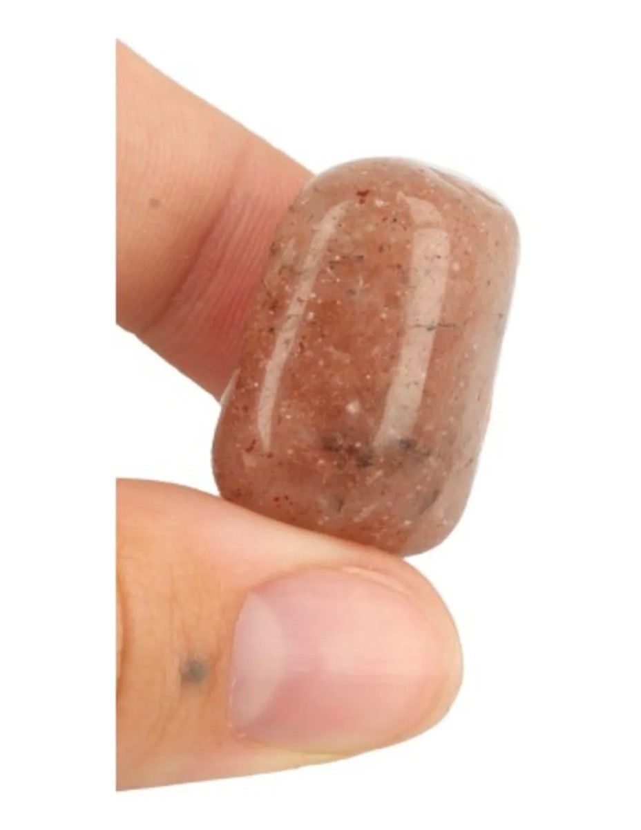 Aventurijn rood A 100 gr. trommelstenen (mt3) - Afbeelding 3