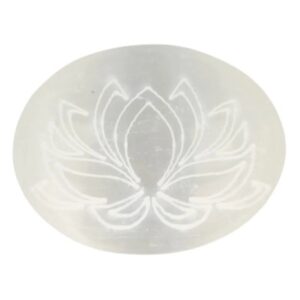 Handsteen Seleniet 6-7 cm lotus