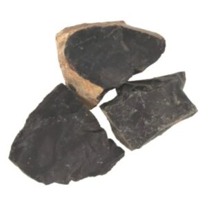 Onyx zwart 250 gr. ruwe brokjes