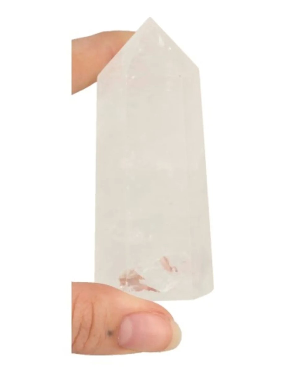 Bergkristal edelsteen punt 7-8 cm - Afbeelding 3