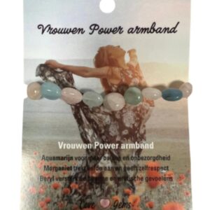 Vrouwen power armband nugget - Love Gems