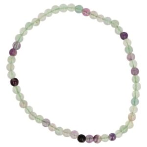 Fluoriet kralenarmband 4 mm
