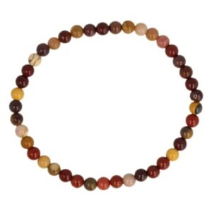 Mokaiet kralenarmband 4 mm