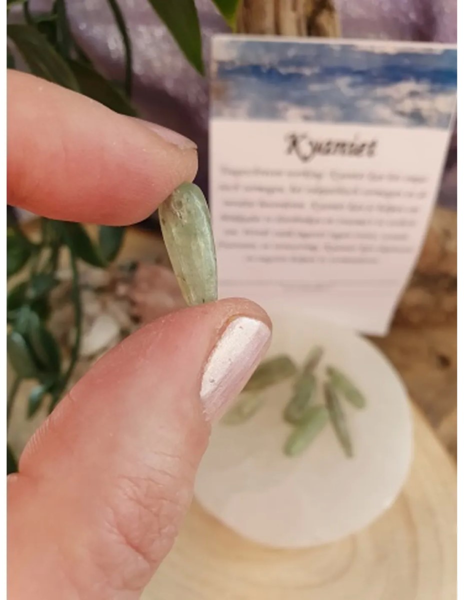 Kralen Kyaniet groen staafjes - 8 st. - Afbeelding 2