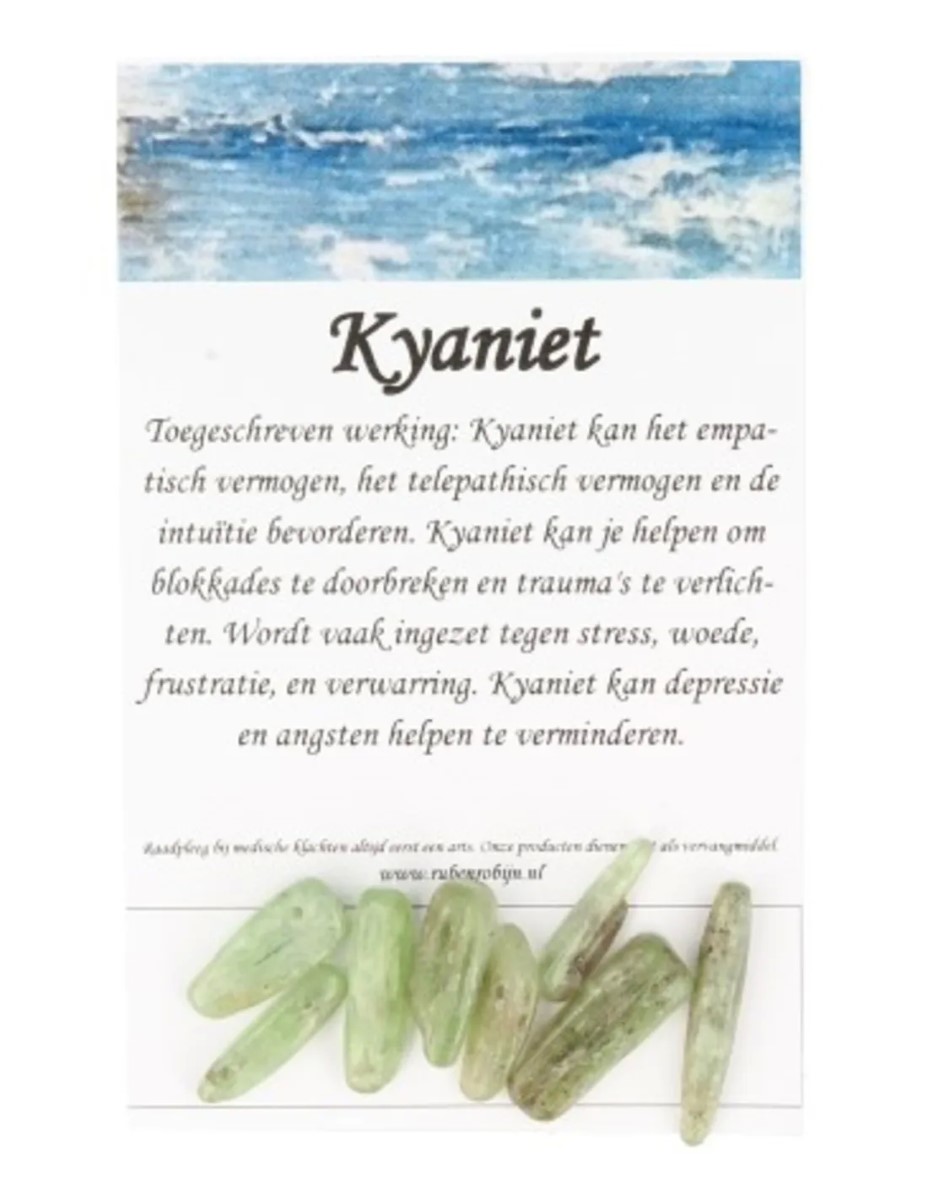 Kralen Kyaniet groen staafjes - 8 st. - Afbeelding 3