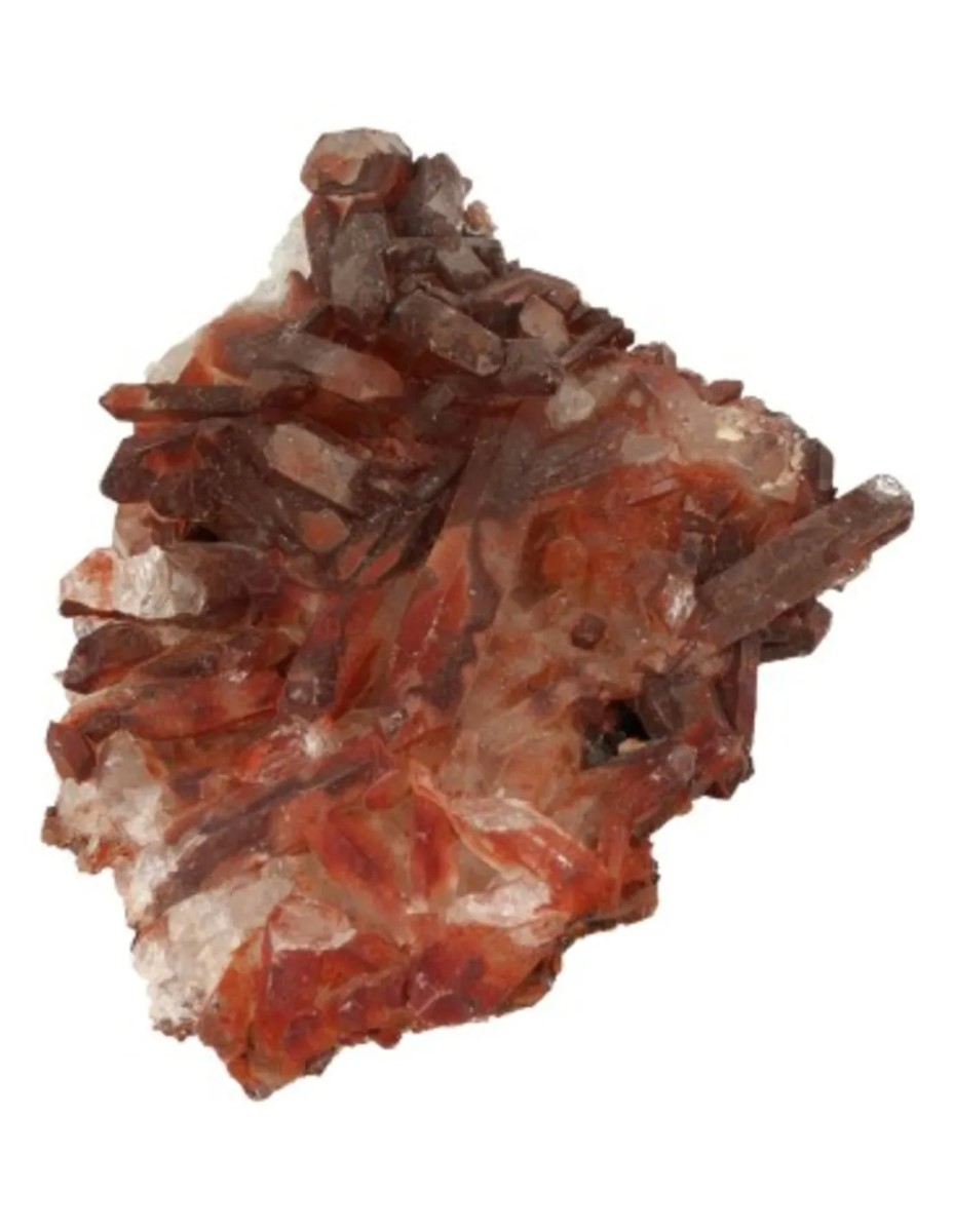 Bergkristal rood ruw 30-70 gram
