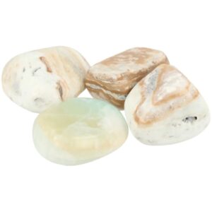 Aragoniet blauw 200 gr. trommelstenen (mt3)