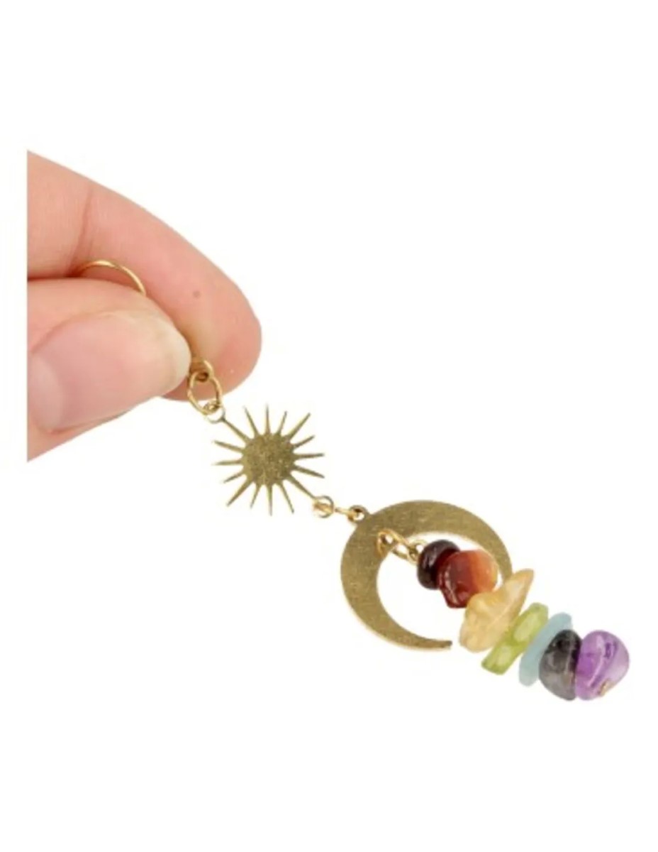 Chakra Star&Moon oorbellen - Afbeelding 3