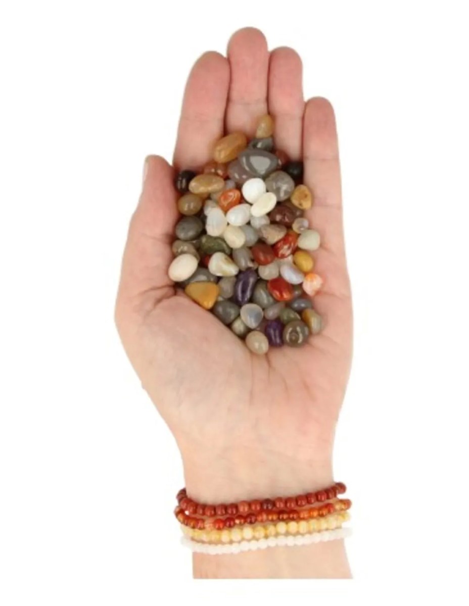 India mix 500 gr. trommelstenen (mt1-2) - Afbeelding 3