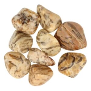 Zebradoriet trommelstenen 250 gr. (mt3)