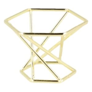 Bolvoet gedraaid goudkleur metaal