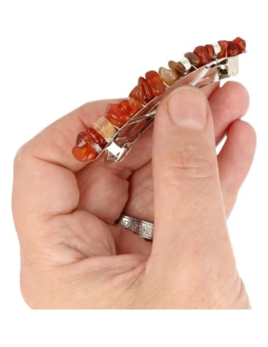 Carneool haarclip - Afbeelding 3