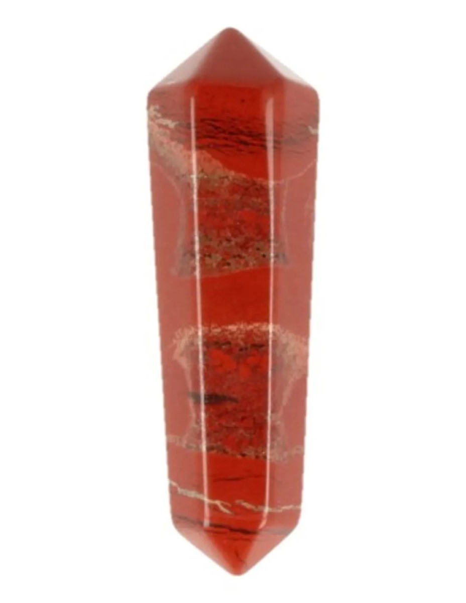 Dubbeleinder 50 mm Jaspis rood