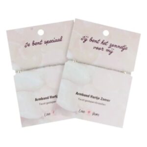 Hartje zomer armband Labradoriet - Love Gems