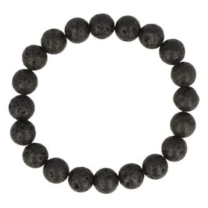 Lavasteen mannen armband kralen 10 mm
