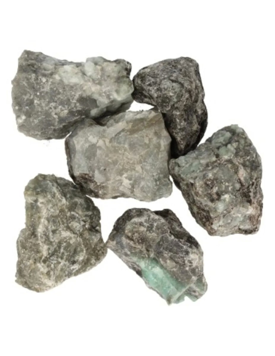 Smaragd 250 gr. ruwe brokjes