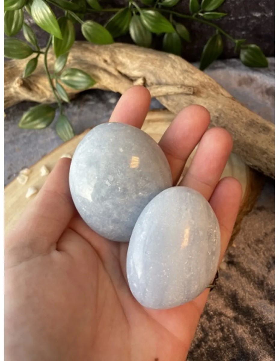 Handsteen Calciet blauw - Afbeelding 2