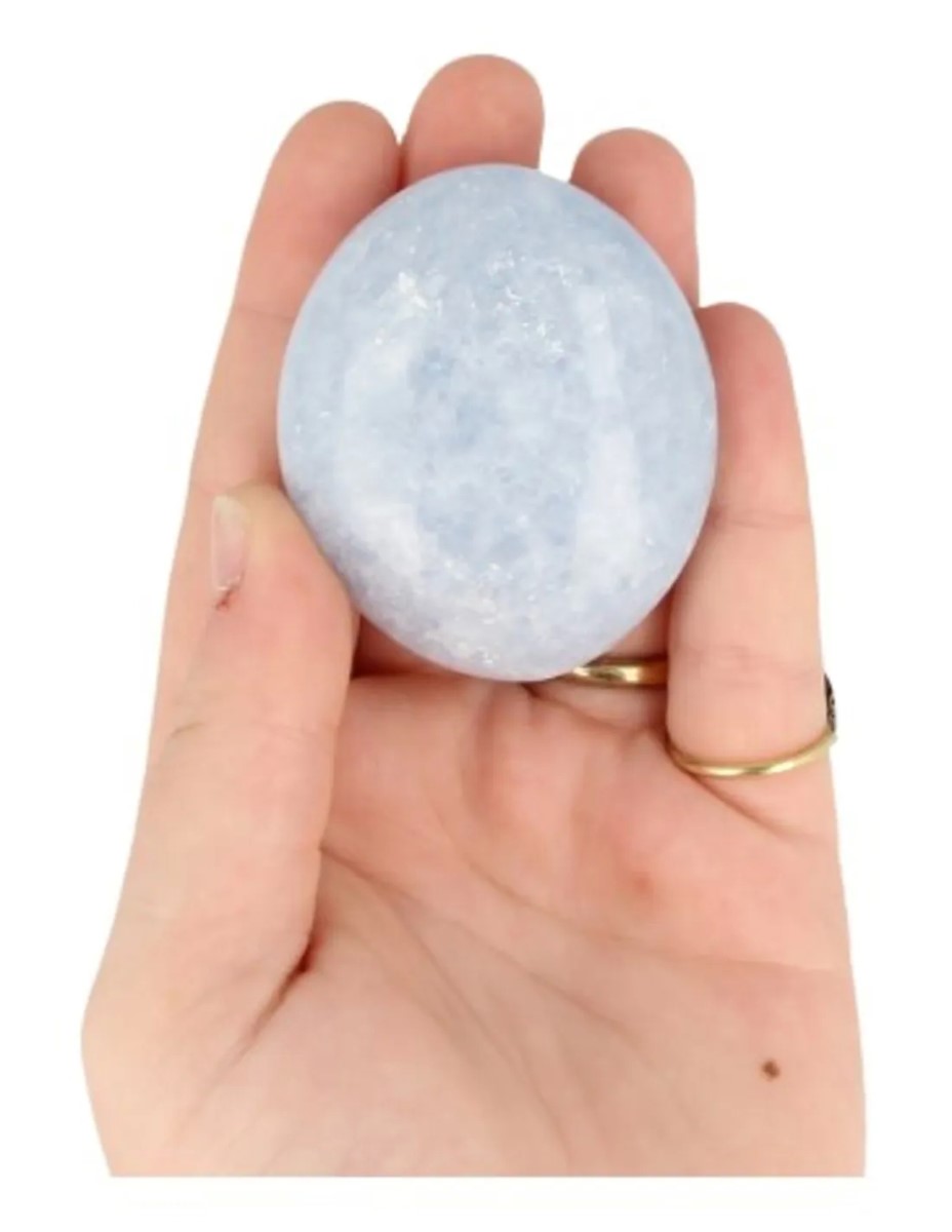 Handsteen Calciet blauw - Afbeelding 3