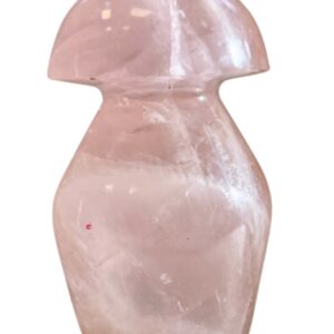 Roze kwarts edelsteen paddenstoel 100-200 gram