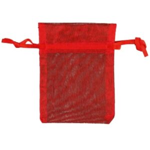 Organza buidels 9x12 - 100 stuks rood