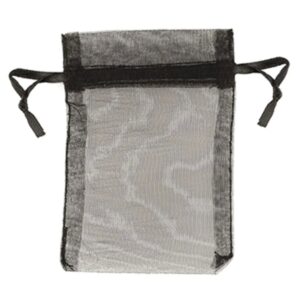 Organza buidels 9x12 - 100 stuks zwart